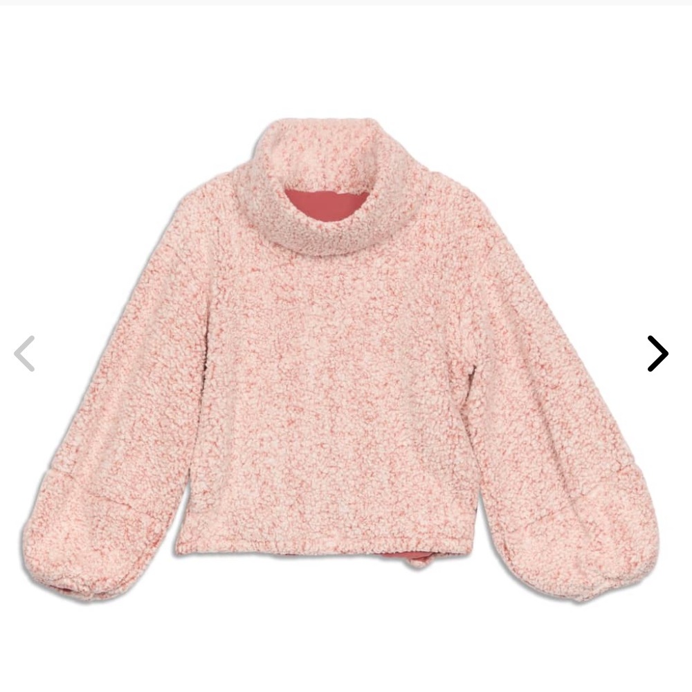 Lululemon pink Sherpa pullover